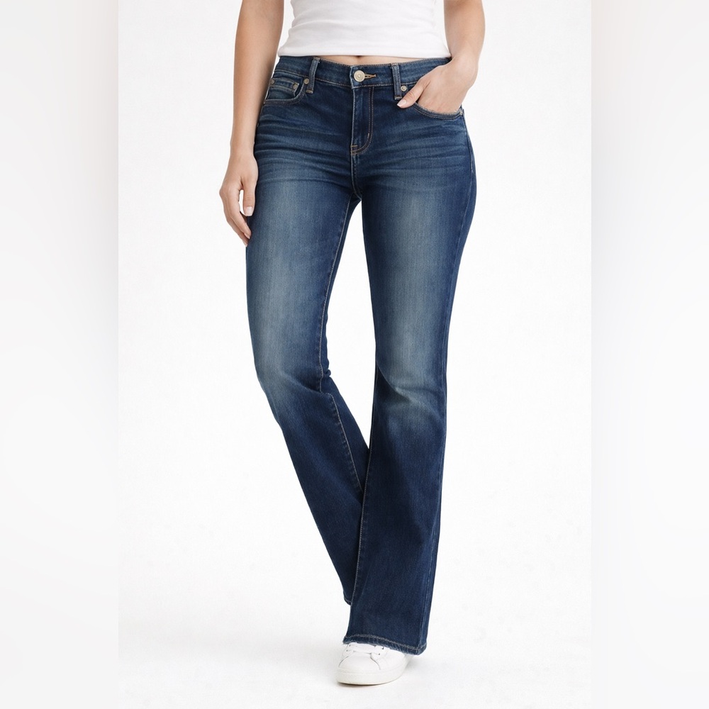 Kut from the Kloth Farrah Bootcut Jeans Women Size 6 Dark Wash Stretch Denim